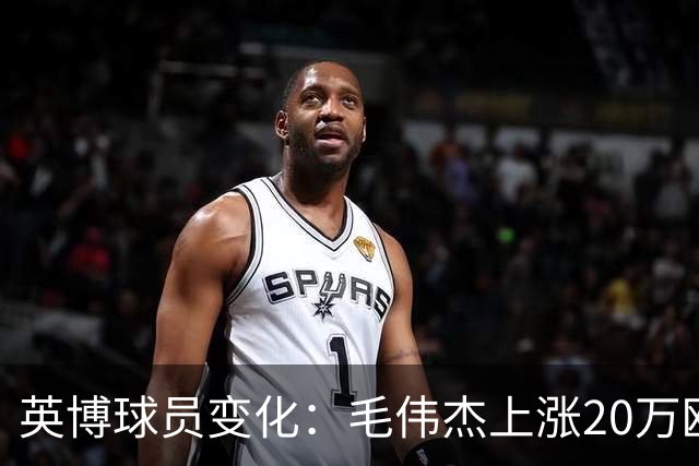 英博球员变化：毛伟杰上涨20万欧吕焯毅上涨5万欧，五外援均下跌
